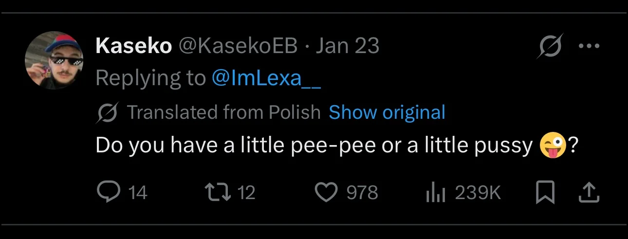 LEC spolustreamer Kaseko