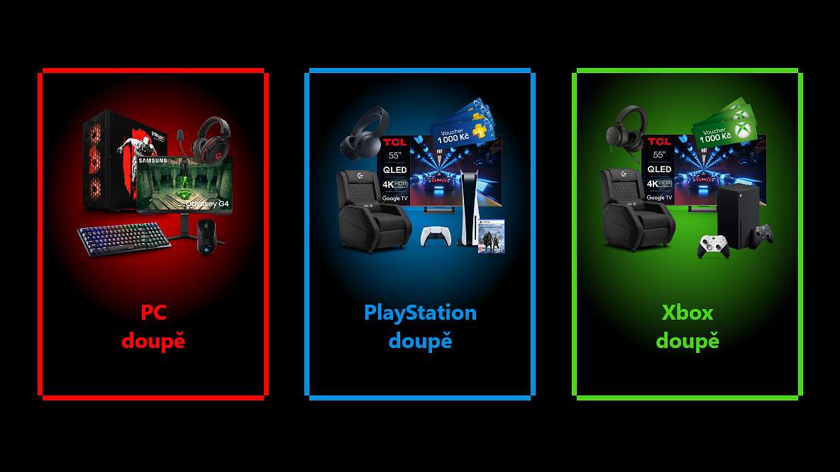 CZC rozdává tři herní doupata - PC, Xbox a PlayStation