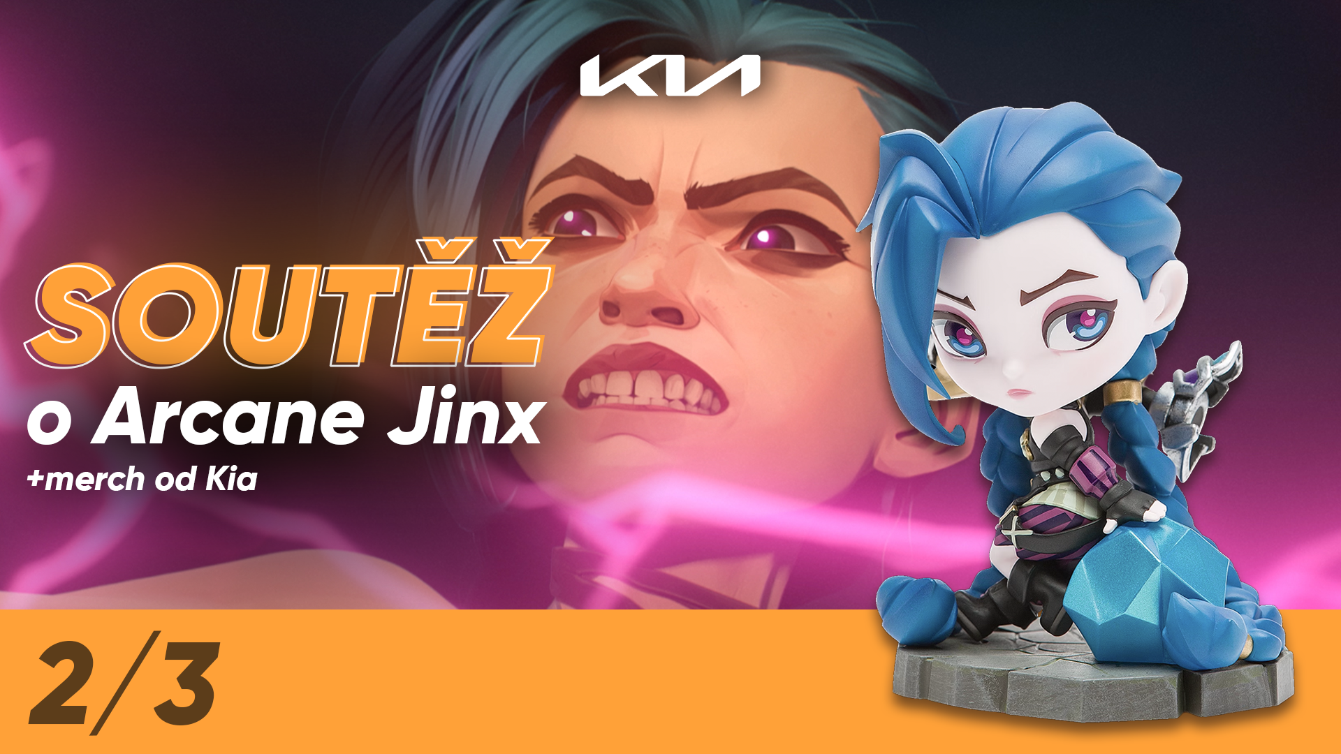 Soutěž s Arcane: část druhá. Vyhrajte speciální sošku Jinx