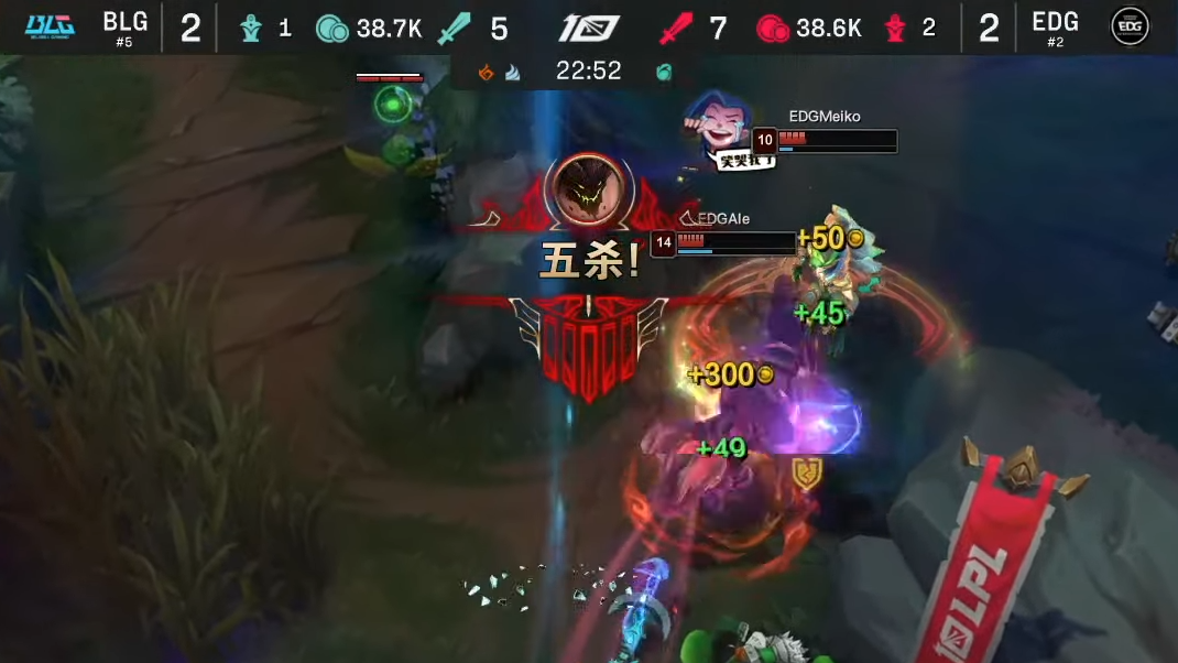 Pentakill tank Malphita následovaný zahozením hry, čínská liga opět nezklamala