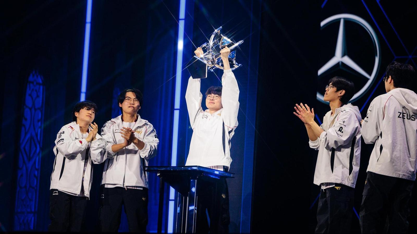 T1 odhalují šampiony pro své vítězné skiny z Worlds 2024