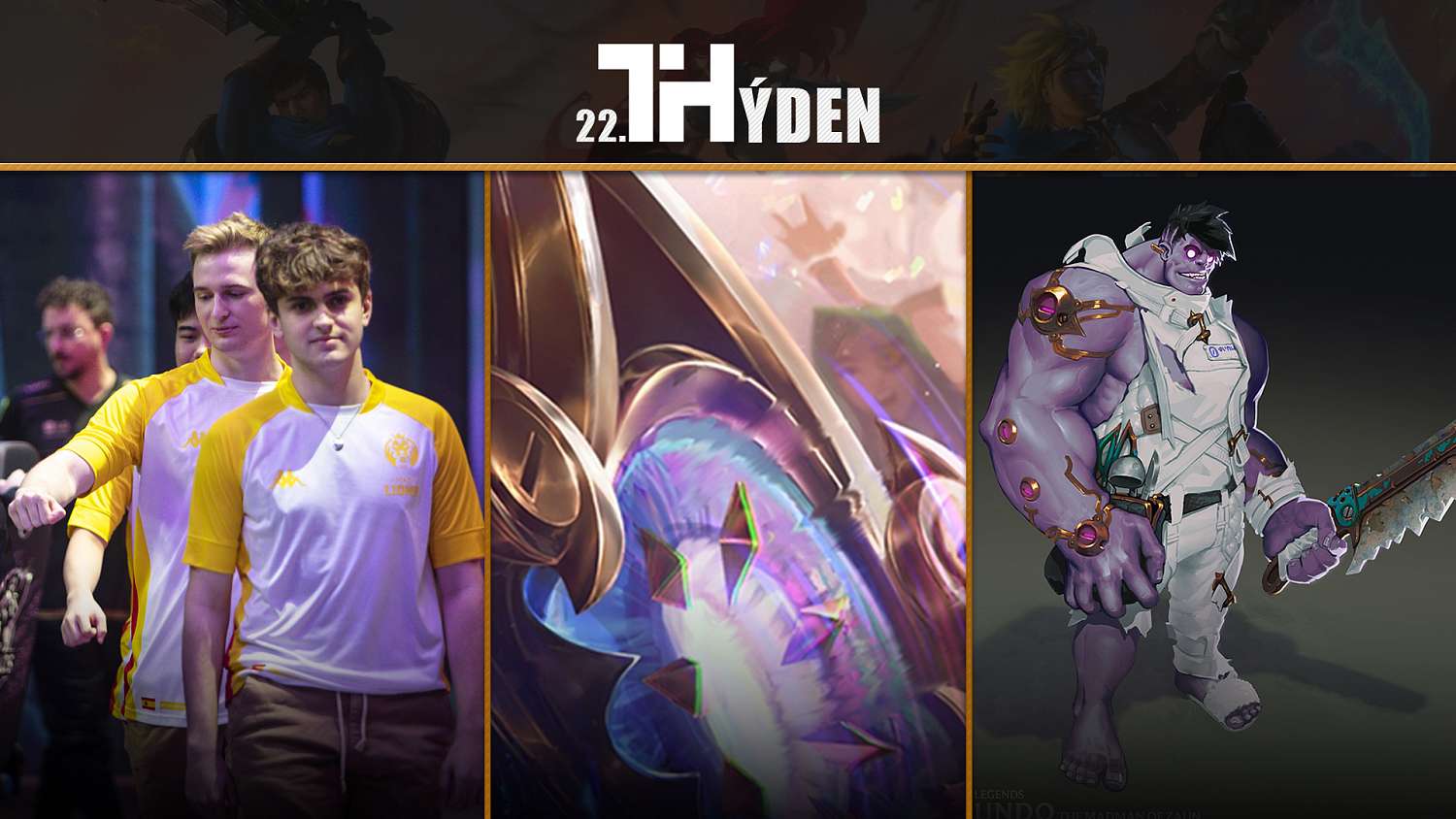 Novinky z uplynulého THýdne: play-in Worlds, nové postavy a reworky