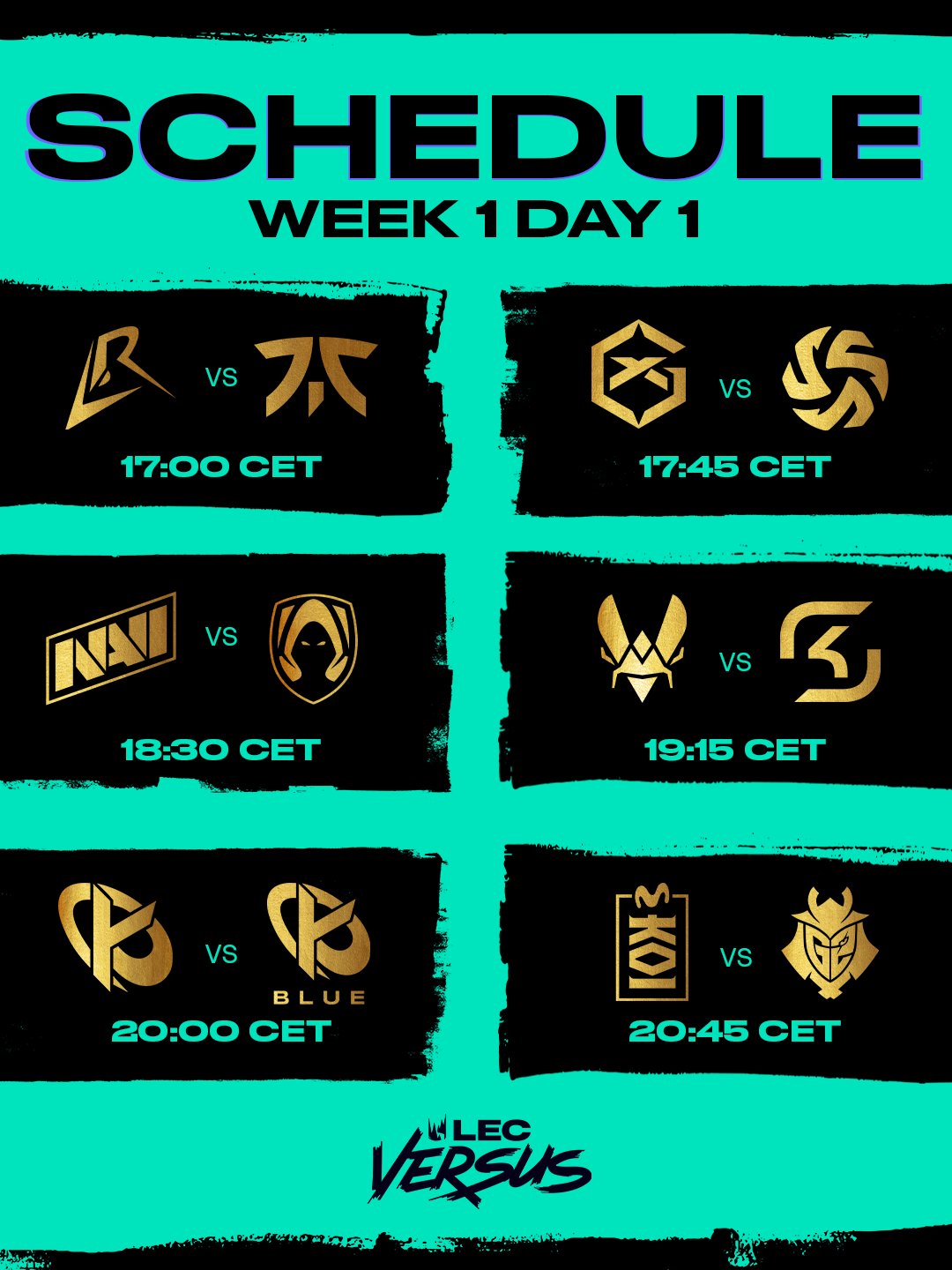 LEC odhaluje harmonogram: Los Ratones proti Fnatic a občanská válka Karmine Corp